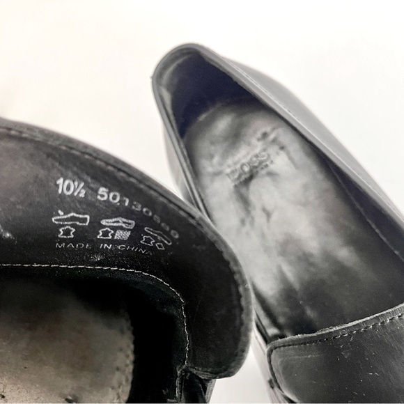 Hugo Boss Black Leather Men's Loafers - Picture 7 of 8